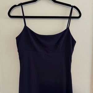 BCBG USA Elegant Black Spaghetti Strap Dress